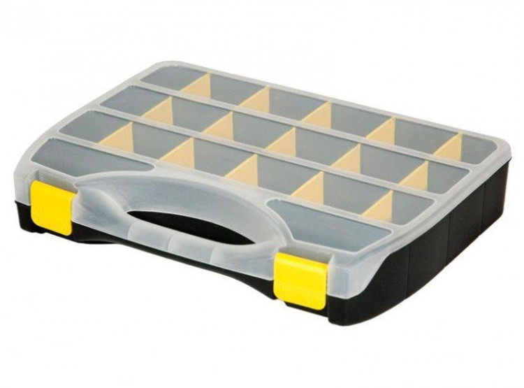 Organizér 19 přihrádek 368x271x67 mm plast